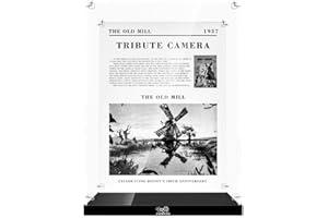 ALiquid Acryl Vitrine für Lego Kamera 43230, 3MM Acryl Schaukasten für Lego 43230 (NICHT Enthalten Klemmbausteine Set) (Inkjet)