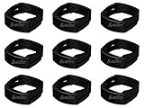Color negro 9 x Valla Fijación Cercado (postes Negro 34 mm de postes de Fix Clip de Pro