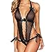 Produktbild ABsoar Lingeries Sexy Zipper Dessous Sexy Spitze Rückenlos Jumpsuit Sexy Dessous Bodysuit Pyjamas Unterwäsche Babydoll Nachtwäsche Nachtkleid Kleid Lingerie Dessous Set