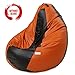 UberLyfe Introductory Offer - Alternate Orange/Black Bean Bag Cover Without Filler - XXL (Height 43" x Width 25") RS.549.00