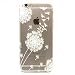 Produktbild iPhone 6 Plus IPHONE 6S Plus Hülle Case, Cozy Hut Ultra Slim Dünn Weichem TPU Gel Silikon Case Back Cover für Apple iPhone 6 Plus / IPHONE 6S Plus (5,5 Zoll) Durchsichtige Klar Bunt Handy tasche Handyhülle Strass Glitzer Schale Etui Schutz Hülle Tasche - Swallow Dandelion