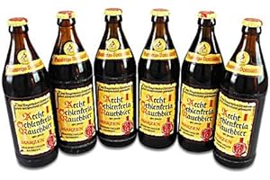BRAUEREI HELLER BAMBERG Aecht Schlenkerla Rauchbier (6 Flaschen à 0,5 l / 5,1 % vol.) inc.0.48€ MEHRWEG Pfand