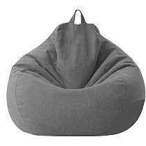 Housse Pouf Poire Sutowe 70x80cm - Sans Remplissage - Doublure Intérieur/Extérieur - Géant Adulte/Enfant