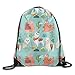 Produktbild Cute Alpaca Lama and Desert Drawstring Backpack Travel Bag Gym Outdoor Sports Portable Drawstring Beam Port Backpack