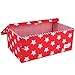 Minene Large Storage Box with Stars (Red/ White)