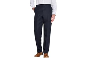 Chums Men's Formal Elasticated Trousers Comfort Fit Pants Smart Trousers for Men