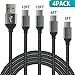 Produktbild AAJO USB Type C Kable, 4 Pack 1233M USB-C Kable to USB A,Nylon Braided Long Cord Type-C Ladekable Compatible Galaxy S10 S9 Plus S9 S8 Plus S8 Note 9 8,Moto Z,LG V50 V30 G5(Grey)