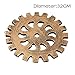 Produktbild TianranRT Europäische Modern Jahrgang Steampunk Gang Industriell Stil Wand Zuhause Dekoration Sil (Gold,32CM)