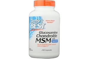 Doctor's Best Glucosamine Chondroitin MSM with OptiMSM, 240 Capsules