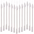 Azonee 4 Packs Cotton Swabs, Double Tips Cotton Buds with Paper Stick, Pointed Cotton Swabs and Spiral Head Cotton Swabs for Makeup, Beauty and Care (800 Pcs)