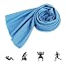 Produktbild ZYCC Kühlung Handtuch Super Absorbent Snap Cool Towel Männer Frauen für Sport, Workout, Fitness, Yoga, Outdoor, Reisen, Camping 1 Pack (Himmel blau)