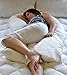 Bedding Direct UK Pregnancy Pillow, Unique Total Body U-Shaped Pillow Over-sized with FREE Removable Zipped Case