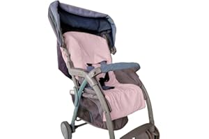 almatex Copripasseggino Universale in spugna Made in Italy, Rosa