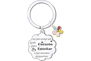 FGHJK Regalos Maestra Regalos Profesora Llaveros Maestra Llavero Profesora Regalo Grabado Llavero Graduación Regalos Cumpleaños Regalo del dia del Maestra Regalo de acción Gracias
