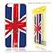 Produktbild Funnytech® SchutzHülle Soft TPU Silikon Hülle Transparent für Motorola Moto G7 Power l Case, Cover, Handy, High Definition Druck [Bandera Reino Unido Keep Calm]