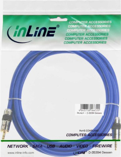 INLINE Klinke PREMIUM Audiokabel 2m InLine PREMIUM Qualitaet 3,5mm St/St 2m Stereo vergoldete Kontakte doppelt geschirmt - 2