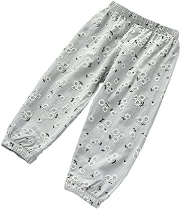Ruth Wang Baby Girls Summer Floral Embroidery Casual Harem Pants Pyjama Trousers Light Blue 100cm