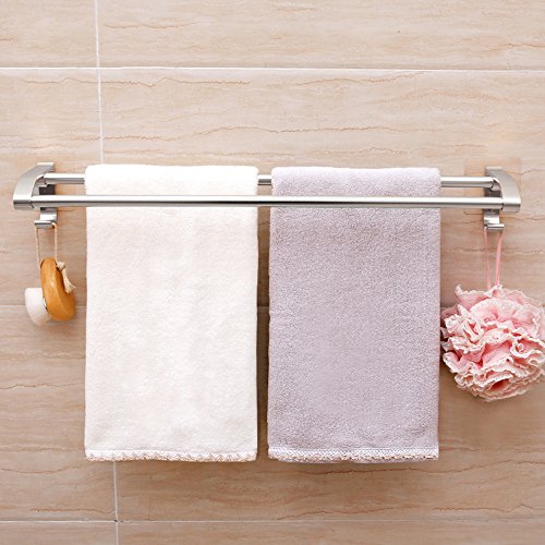 cathaybest Badezimmer Wand montiert Badezimmer Handtuch Handtuchstange Aufbewahrung Rack Aluminium
