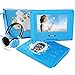 Produktbild FUNAVO 7.5'' Tragbarer DVD-Player, Schwenkbaren Bildschirm, 5 Stunden Akku, Unterstützt SD-Karte und USB, mit Kopfhörer, Tragetasche, Auto-Ladegerät (Blau)