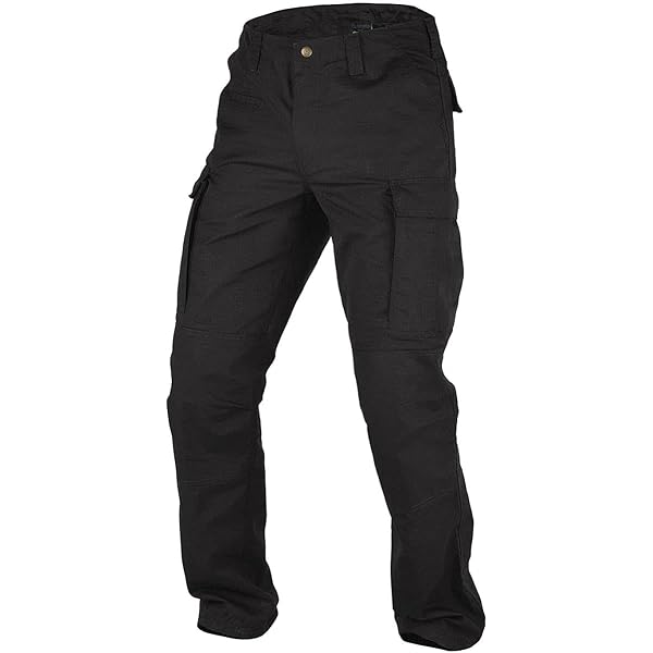 Pantalon Combat Pentagon Lycos - Noir - 10 Poches - Taille Haute
