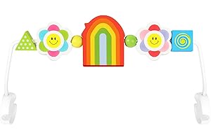iGRATENS Baby Bouncer Toy Bar, leicht zu befestigen und zu entfernen, kinderfreundliche Materialien, ideal für Baby, Regenbogen