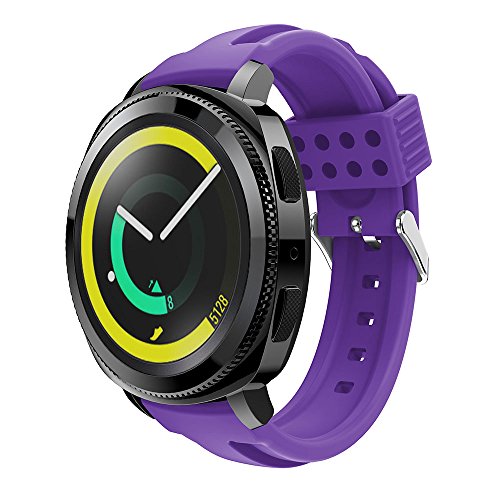Gosuper para Samsung SM-R600 Gear Sport Correa,20mm Ancho Silicona suave deporte Rápido Lanzamiento Replacement Bracelet para Samsung Gear S2 Classic Smart Watch 20mm/Huawei Watch 2 Sport Version