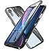 Produktbild WindCase iPhone XR Hülle, 360 Grad Komplettschutz Vorder Metall Bumper mit Magnetischer Adsorptionskasten +Transparent Gehärtetes Glas Ganzkörper-Koffer Schutzhülle für iPhone XR 6.1" Schwarz