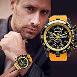 Kycut Herrenuhr Edelstahl Luxus Sport Analog Quarz Moderne Herren Mode Armbanduhr
