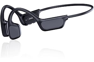 ZOVIMAX Bone Conduction Headphones, IPX8 Waterproof Swimming Headphones, Open Ear Headphones with MP3 Mode 32GB Memory Up to 12 Hours Playtime, Bluetooth 6.0 Earbuds Secure Fit for Running and Fitness