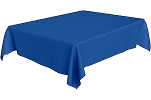 AEX Disposable Royal Blue Table Cloth | Rectangular Dining Covers | 54" x 72" Waterproof Tablecloth Party Decoration | Plastic Tablecloths | Table Cover Cloths for Picnic Weddings Birthday Parties