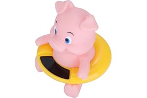 ZERODIS Bagnetto Termometro Neonato Carino Animali Vasca da bagno galleggiante Piscina Tester temperatura dell'acqua per i bambini appena nati Bambini(Pink Pig)