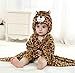DINGANG Kids Baby Bath Towels Cute Leopard Hooded Ultra-soft Flannel Bathing Wrap Blanket,0-6 Years Old