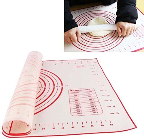 Pastry Clay Baking Sheet Mat 11.8*10.2" Fiberglass Silicone Dough Rolling Pad