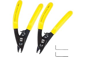 LIAYTRSS 2pcs Pince à dénuder à fibre optique CFS-3, Pince à dénuder à trois trous pour dénuder les revêtements de fibre de 250 μm à 125 μm et la couche externe du Cavalier de 0.9mm ~ 3mm