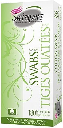 Swisspers Premium Organic Cotton Swabs 180 Count ( Multi-Pack)