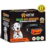 🧡 INOFENSIVO: Muy eficiente y cómodo de usar, SIN descarga eléctrica. Este es LA solución más simple y confiable para ayudarte a eliminar los ladridos excesivos de tu mascota de una manera totalmente inofensiva y sin dolor.