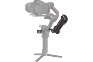 SMALLRIG RS4 RS4 Pro RS3 Pro RS2 Wireless Control Handle für DJI RS 2 RS 3 Pro RS 4 RS 4 Pro, Faltbarer Griff mit Steuermodul, Gewindelöchern, integriertem Kaltschuh und NATO-Schiene - 3919