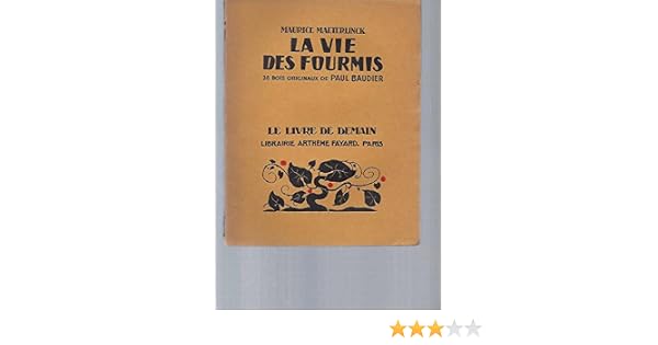 Amazonfr La Vie Des Fourmis Maeterlinck Maurice Paul - 