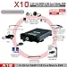 Produktbild X10S 3G 4G für Android für iOS Leben H.264 AHD 720P CMS-Überwachung bewegliches DVR 4 Kanäle bewegliches DVR für Fahrzeuge