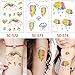 Price comparison product image adgkitb 2pcs Cartoon Temporary Tattoo Sticker Flower Cute Children Tattoo For 15x10.5cm
