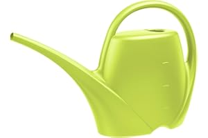 PLASTKON Gießkanne klein für den Zimmerpflanzen 1,7 L - Blumengießkanne aus Hochwertigem Kunststoff - Handliche Giesskanne für Innenbereich - Ideal für Bewässerung für Zimmerpflanzen, Grün