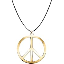Titel: Hippiekostuum Voor Dames Set Van De Jaren 60 En 70 Met Hippiebril Hoofddoek Halsketting En Oorbellen Discooutfit Voor Meisjes