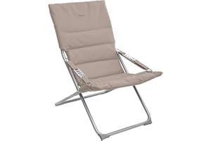 Hespéride - Fauteuil Relax de Jardin Milos Taupe
