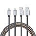Produktbild Leischmann [2-Pack 1m] Lightning Kabel Datenkabel Verbindungskabel mit Lightning Stecker für Apple iPhone 7 Plus/7/6 Plus/6/5/5S/6s iPad Mini/Air iPod 5 und iPod7 1m Nylon