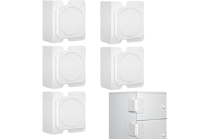 JSKWIKE 5 Pcs Kindersicherung für Schrank und Schubladen Schubladensicherung ohne Bohren Schrankschloss für Kühlschränke Schubladen und Wasserspender