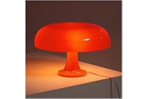 SOLBUM Lámpara Led de mesa con forma de seta for dormitorio de Hotel, decoración for sala de estar, iluminación Retro genial estética, luces de escritorio minimalistas modernas (Color : Oranje, Size : EU P