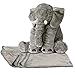 Price comparison product image Anterrier 2 IN 1 Stuffed Elephant Plush Pillow and Warm Cover for Sleeping and Children and Kids Gift /Present Grey(with Soft Blanket)