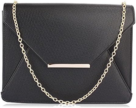 Gorgeous Anna Grace Black Flap Clutch purse | FREE UK DELIVERY