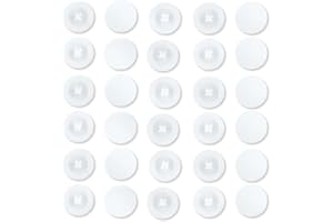 PSOWQ 50 Tapas para Tornillos de 12 mm de diámetro, Tapas de plástico Phillips, Tornillos Phillips, Tapas para Tornillos Phillips, Cubiertas Decorativas para Tornillos Blancas