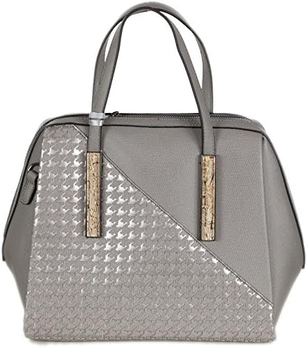 Tote Women's handbag by Xuna made of high-quality artificial leather (33 x 26,5 x 15 cm) Grey